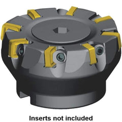 Kennametal - 4" Cut Diam, 1-1/4" Arbor Hole, 5.08mm Max Depth of Cut, 6° Indexable Chamfer & Angle Face Mill - 15 Inserts, SNXF 1204... Insert, 15 Flutes, Series KSSR - Eagle Tool & Supply