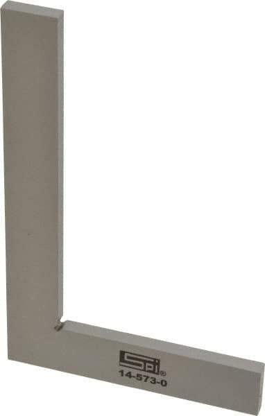 SPI - 5" Blade Length, 3" Base Length Steel Square - 0.0013" Accuracy, Beveled Edge - Eagle Tool & Supply