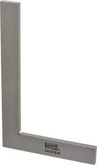 SPI - 8-1/2" Blade Length, 5-1/8" Base Length Steel Square - 0.0017" Accuracy, Beveled Edge - Eagle Tool & Supply