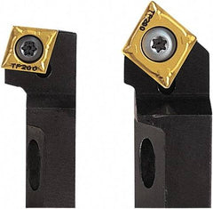 Seco - Right Hand, SCSC Toolholder Compatibility, CC.. Insert Compatibility, Indexable Turning Cartridge - Screw Holding Method, 28mm OAL x 11mm OAH - Eagle Tool & Supply