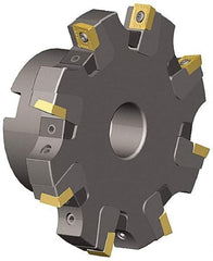 Kennametal - Shell Mount Connection, 0.551" Cutting Width, 0.872" Depth of Cut, 4" Cutter Diam, 1" Hole Diam, 6 Tooth Indexable Slotting Cutter - KSSS Toolholder, SPCT, SPET, SPPT Insert - Eagle Tool & Supply