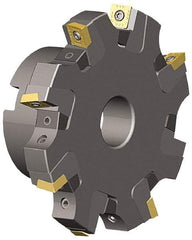 Kennametal - Arbor Hole Connection, 0.817" Cutting Width, 1.831" Depth of Cut, 6" Cutter Diam, 1-1/2" Hole Diam, 10 Tooth Indexable Slotting Cutter - KSSS Toolholder, SDCT, SDCW, SDET, SDPT Insert - Eagle Tool & Supply