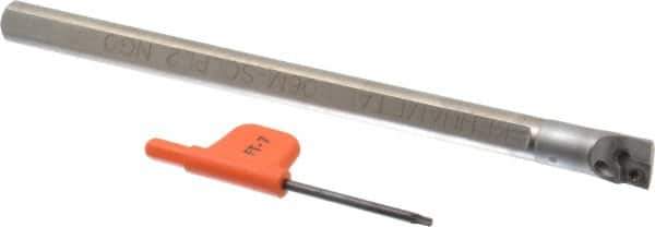 Kennametal - 0.48" Min Bore Diam, 6.059" OAL, 3/8" Shank Diam, L-SCLP Indexable Boring Bar - 0.91" Max Bore Depth, CP.. Insert, Screw Holding Method - Eagle Tool & Supply