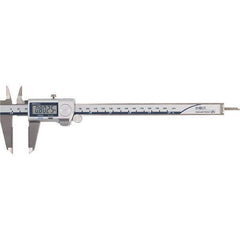 Mitutoyo - 0 to 8" Range 0.01mm Resolution, Electronic Caliper - Steel with 50mm Carbide-Tipped Jaws, 0.001" Accuracy - Eagle Tool & Supply