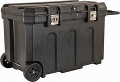 Stanley - 1 Tray Mobile Tool Chest - 23" Wide x 22-13/16" Deep x 23-1/4" High, Plastic, Black - Eagle Tool & Supply