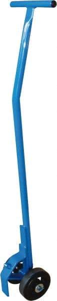 PRO-SOURCE - 1,000 Lb Capacity Steel Towing Handle - 50-1/2" High, 6" Wheels - Eagle Tool & Supply