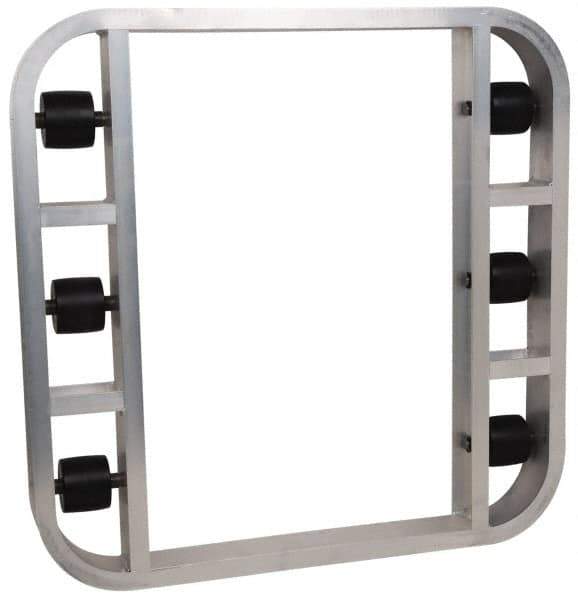 PRO-SOURCE - 4,000 Lb Capacity Aluminum Pallet Dolly - 36" Long x 36" Wide x 4-1/2" High, 3-1/4" Wheels - Eagle Tool & Supply