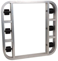 PRO-SOURCE - 4,000 Lb Capacity Aluminum Pallet Dolly - 48" Long x 48" Wide x 4-1/2" High, 3-1/4" Wheels - Eagle Tool & Supply