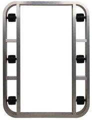 PRO-SOURCE - 4,000 Lb Capacity Aluminum Pallet Dolly - 48" Long x 36" Wide x 4-1/2" High, 3-1/4" Wheels - Eagle Tool & Supply