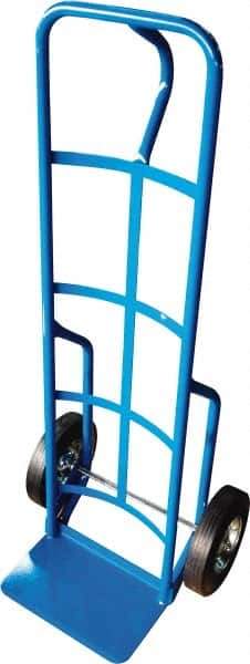 PRO-SOURCE - 800 Lb Capacity 50" OAH Hand Truck - 8 x 14" Base Plate, Loop Handle, Steel, Semi-Pneumatic Wheels - Eagle Tool & Supply