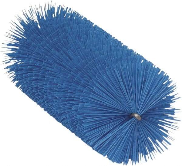 Vikan - 2.3" Diam Polyester Tube Brush - 6-1/4" OAL, 6-1/2" Head Length, Stainless Steel Handle - Eagle Tool & Supply