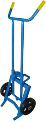 PRO-SOURCE - 1,000 Lb Load Capacity, 55 Gal Drum Hand Truck - 24-1/2" Wide x 62" High, 2 Wheels - Eagle Tool & Supply