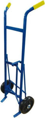 PRO-SOURCE - 1,000 Lb Load Capacity, 30 & 55 Gal Drum Hand Truck - 25-1/2" Wide x 61" High, 2 Steel Wheels - Eagle Tool & Supply