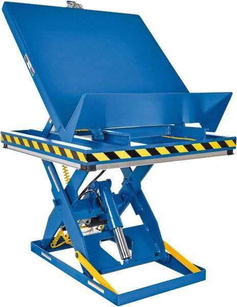 Vestil - 2,000 Lb Capacity Electric Scissor Lift - 11" to 47" Lift Height, 48" Platform Length x 48" Platform Width - Eagle Tool & Supply