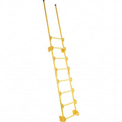 Vestil - 137-1/2" High 300 Lb Capacity 8 Step Fixed Ladder - Eagle Tool & Supply