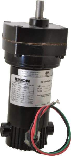 Bison Gear - 90 VDC, 139 RPM, 12.9:1 Gear Ratio, Parallel Gearmotor - 20 Torque, 1/20 hp, TENV Enclosure - Eagle Tool & Supply