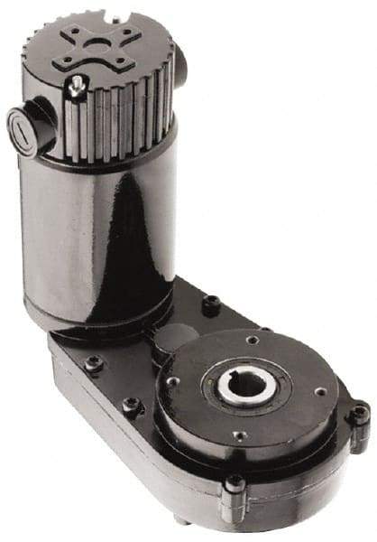 Bison Gear - 90 VDC, 23 RPM, 78.7:1 Gear Ratio, Parallel Offset Gearmotor - 26 Frame, 303 Torque, 1/8 hp, TENV Enclosure - Eagle Tool & Supply