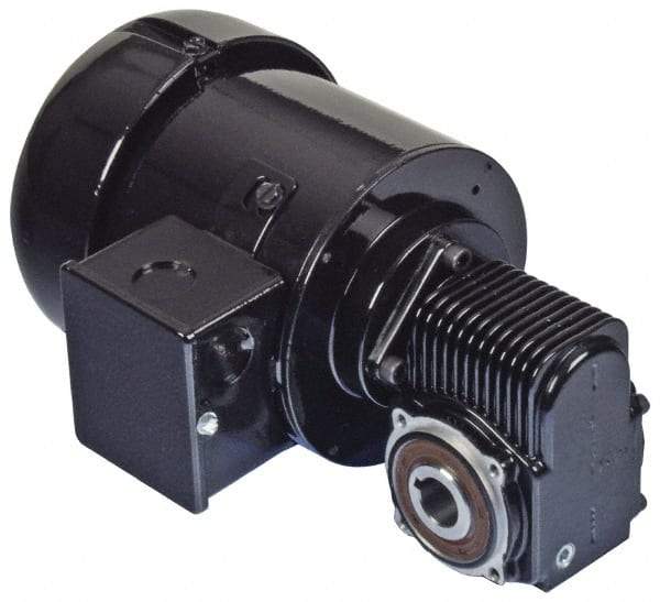 Bison Gear - 115 Volt, 124 RPM, 13:1 Gear Ratio, Right Angle Gearmotor - 32 Frame, 38 Torque, 1/8 hp, TEFC Enclosure - Eagle Tool & Supply