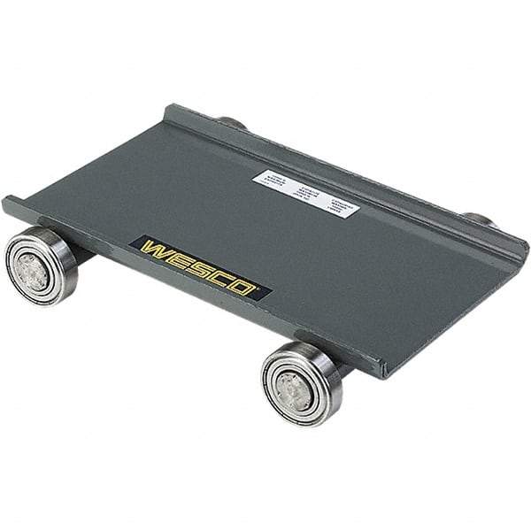 Wesco Industrial Products - 10,000 Lb Capacity Steel Machine Dolly - 11-3/4" Long x 8-1/2" Wide x 2-1/4" High, 2" Wheels - Eagle Tool & Supply