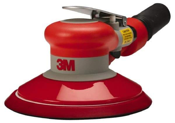 3M - 12,000 OPM, 17 CFM Air Consumption, 90 psi Air Pressure, Palm Air Orbital Sander - Round Pad, 3/8" Inlet - Eagle Tool & Supply