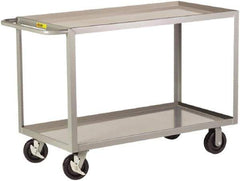 Little Giant - 3,600 Lb Capacity, 24" Wide x 53-1/2" Long x 36" High Shelf Cart - 2 Shelf, Steel - Eagle Tool & Supply