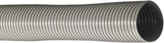 Flexaust - 12" ID, 2.205 Hg Vac Rating, 2 psi, PVC Vacuum & Duct Hose - 10' Long, Gray, 32" Bend Radius, -10 to 150°F - Eagle Tool & Supply