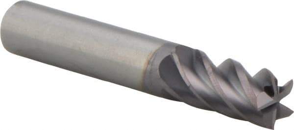M.A. Ford - 3/8", 7/8" LOC, 3/8" Shank Diam, 2-1/2" OAL, 5 Flute, Solid Carbide Square End Mill - Single End, ALtima Finish, 38° Helix, Centercutting, Right Hand Cut, Right Hand Flute, Series 178 - Eagle Tool & Supply