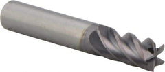 M.A. Ford - 3/8", 7/8" LOC, 3/8" Shank Diam, 2-1/2" OAL, 5 Flute, Solid Carbide Square End Mill - Single End, ALtima Finish, 38° Helix, Centercutting, Right Hand Cut, Right Hand Flute, Series 178 - Eagle Tool & Supply