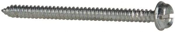 Value Collection - #10 Hex Washer Head Slotted Sheet Metal Screw - Steel, 2-1/2" Length Under Head, Grade 2 - Eagle Tool & Supply