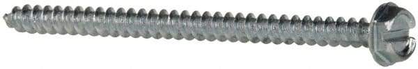 Value Collection - #10 Hex Washer Head Slotted Sheet Metal Screw - Steel, 3" Length Under Head, Grade 2 - Eagle Tool & Supply