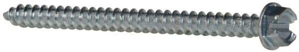 Value Collection - #12 Hex Washer Head Slotted Sheet Metal Screw - Steel, 3" Length Under Head, Grade 2 - Eagle Tool & Supply