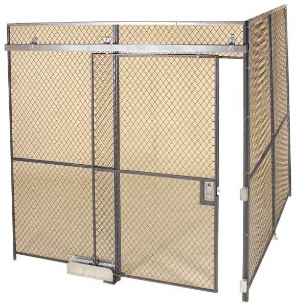 Folding Guard - 20' Long x 20" Wide, Woven Wire Room Kit - 2 Walls - Eagle Tool & Supply