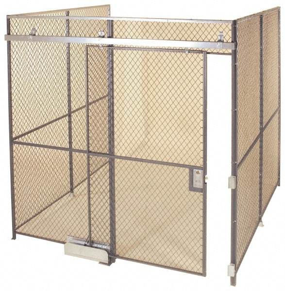 Folding Guard - 20' Long x 10" Wide, Woven Wire Room Kit - 3 Walls - Eagle Tool & Supply