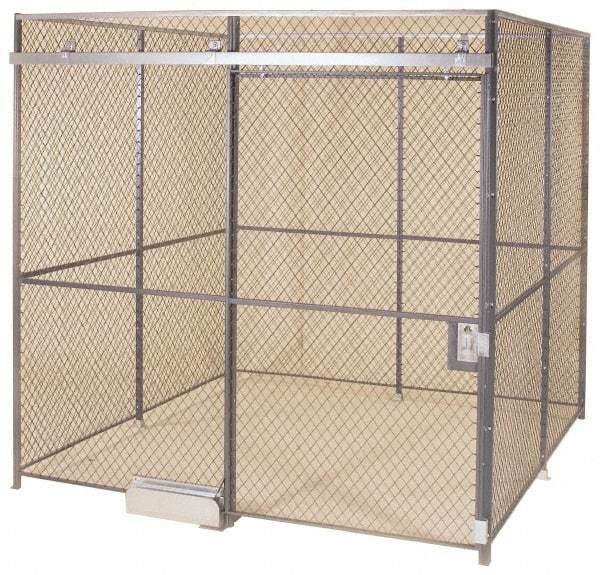 Folding Guard - 10' Long x 10" Wide, Woven Wire Room Kit - 4 Walls - Eagle Tool & Supply