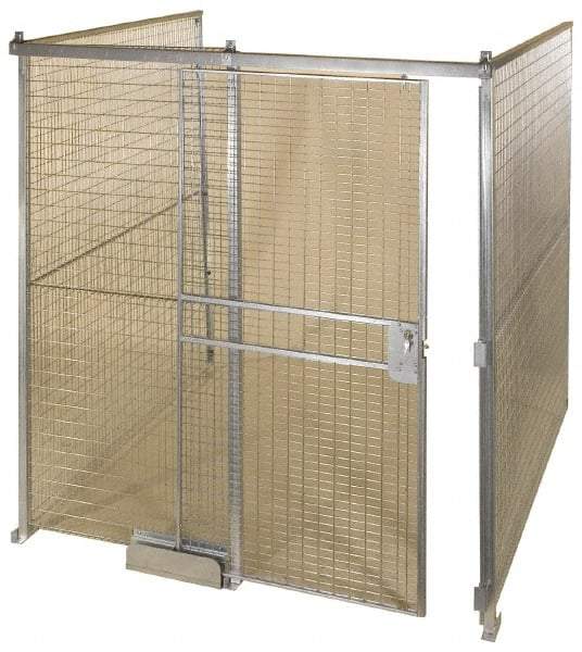 Folding Guard - 12' Long x 8" Wide, Welded Wire Room Kit - 3 Walls - Eagle Tool & Supply