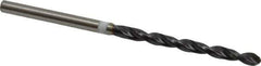 Accupro - #32 118° Cobalt Jobber Drill - TiAlN Finish, Right Hand Cut, Parabolic Flute, Straight Shank, 61mm OAL, DX Point - Eagle Tool & Supply
