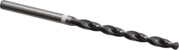 Accupro - #21 118° Cobalt Jobber Drill - TiAlN Finish, Right Hand Cut, Parabolic Flute, Straight Shank, 75mm OAL, DX Point - Eagle Tool & Supply