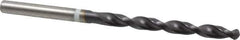 Accupro - 4.5mm 118° Cobalt Jobber Drill - TiAlN Finish, Right Hand Cut, Parabolic Flute, Straight Shank, 80mm OAL, DX Point - Eagle Tool & Supply