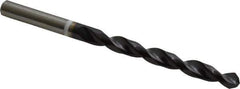 Accupro - 9/32" 118° Cobalt Jobber Drill - TiAlN Finish, Right Hand Cut, Parabolic Flute, Straight Shank, 109mm OAL, DX Point - Eagle Tool & Supply