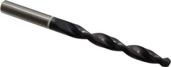 Accupro - 25/64" 118° Cobalt Jobber Drill - TiAlN Finish, Right Hand Cut, Parabolic Flute, Straight Shank, 133mm OAL, DX Point - Eagle Tool & Supply