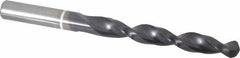 Accupro - 7/16" 118° Cobalt Jobber Drill - TiAlN Finish, Right Hand Cut, Parabolic Flute, Straight Shank, 142mm OAL, DX Point - Eagle Tool & Supply