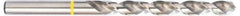 Accupro - #12 130° Vanadium High Speed Steel Jobber Drill - Bright Finish, Right Hand Cut, Spiral Flute, Straight Shank, 86mm OAL, Split Point - Eagle Tool & Supply
