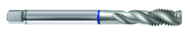 M12x1.5 6H 3-Flute PM Cobalt Blue Ring Semi-Bottoming 40 degree Spiral Flute Tap-Bright - Eagle Tool & Supply