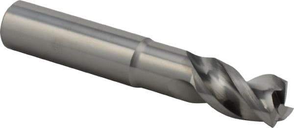 Iscar - 1/2", 3 Flute, Single End, Solid Carbide, 0.02" Corner Radius End Mill - 3" OAL, Right Hand Flute, 3/4" LOC, Right Hand Cut, 1-1/2" Extended Reach - Eagle Tool & Supply