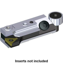 Kennametal - Series T-Style, Right Hand Cut, Boring Cartridge - 20.15mm Back of Bar to Cutting Edge, TCMT110204 Insert, 45.5mm OAL, 90° Lead Angle - Eagle Tool & Supply