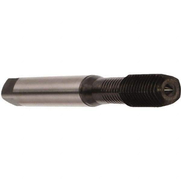 Emuge - M5x0.80 Metric 6HX Modified Bottoming Thread Forming Tap - Cobalt, Nitride Finish, 70mm OAL, 15mm Thread Length, Right Hand Thread, Series Druck - Eagle Tool & Supply