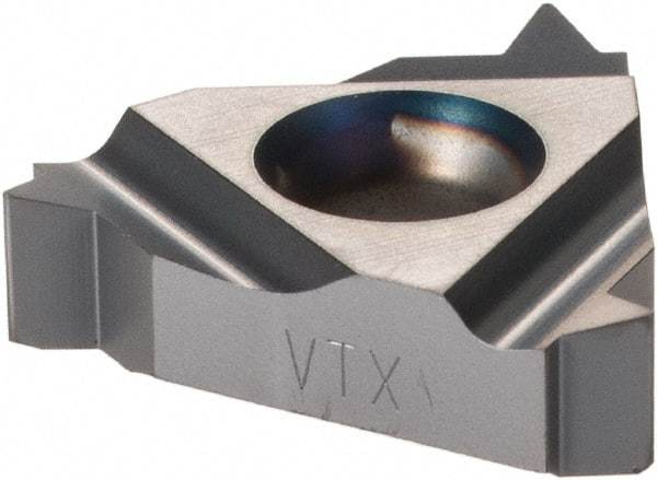 Vargus - 3IR Internal Right Hand 10 UN Laydown Threading Insert - Grade VTX, TiAlN Coated Carbide - Eagle Tool & Supply