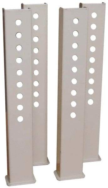 Value Collection - Workbench & Workstation Leg Extensions - 17-3/4" High, Use with Economy Workbenches - Eagle Tool & Supply