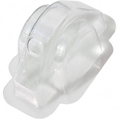Made in USA - Plastic Housing Plastic Bearing Flange Mount - 2-3/4" Wide x 2-15/16" Outside Diam - Eagle Tool & Supply