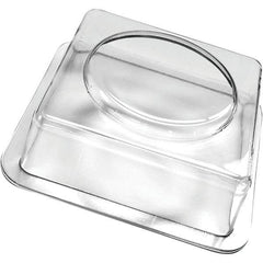 Made in USA - Plastic Housing Plastic Bearing Flange Mount - 3-1/4" Wide x 3-7/16" Outside Diam - Eagle Tool & Supply